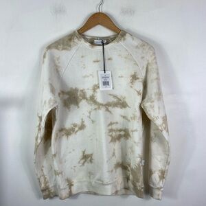 Onia Cream Tie Dye Fleece Sweatshirt